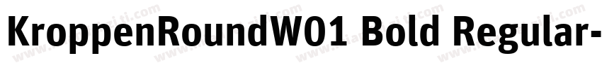 KroppenRoundW01 Bold Regular字体转换